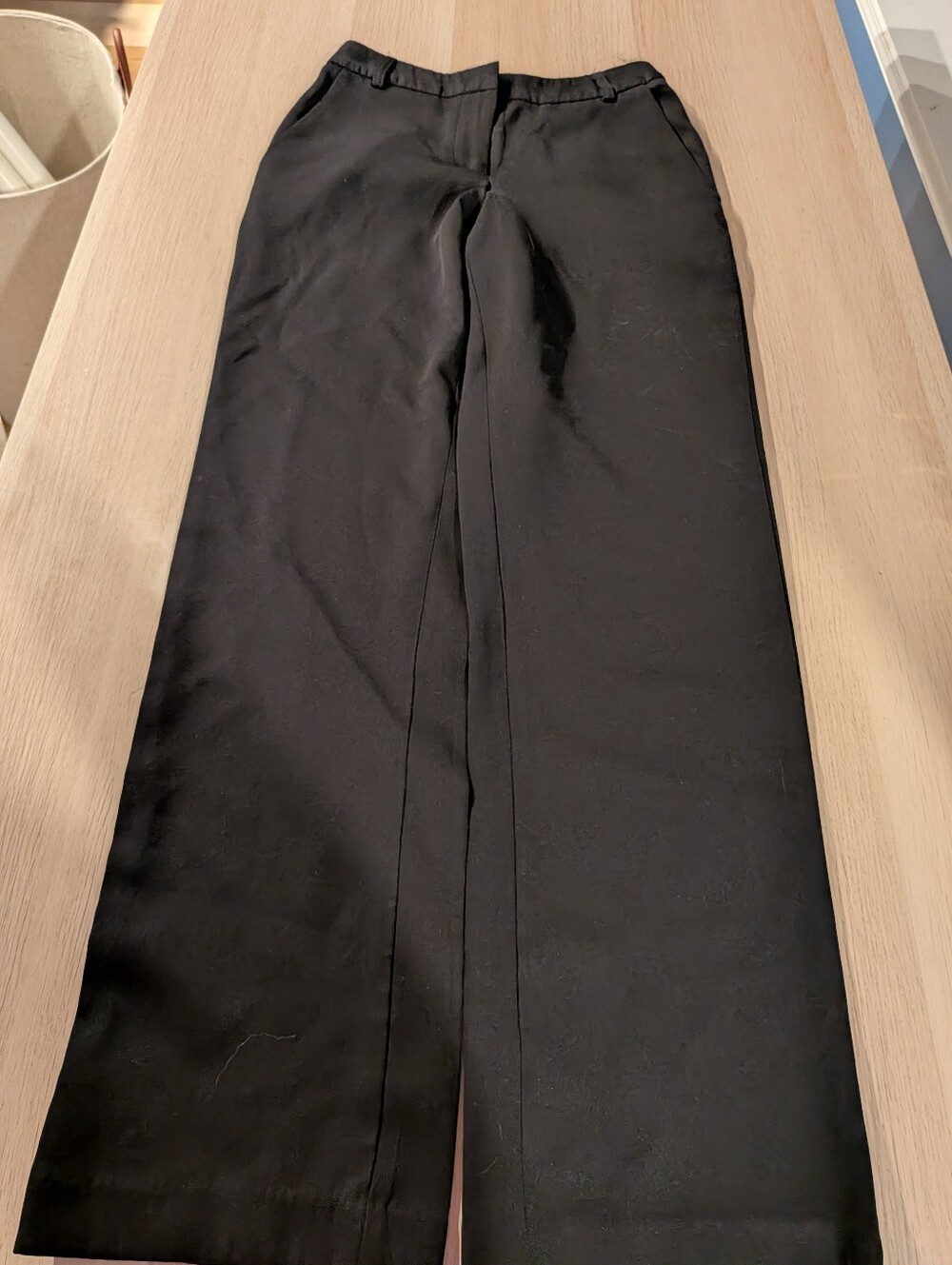 Women's Black Straight-Leg Dress Pants